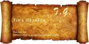 Turi Gizella névjegykártya