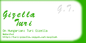 gizella turi business card